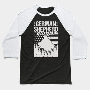 German Shepherd Auntie Birthday Gift Baseball T-Shirt